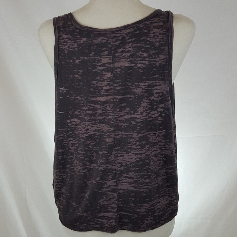 Project Social T Y2K Gray Burnout Horseshoe Graphic Muscle Tank Top Medium - Picture 5 of 7